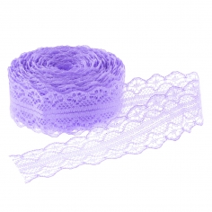 Лента декоративная,Тонкое Кружево, Сиреневый