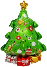 Шар Мини-фигура Новогодняя елочка (в упаковке)