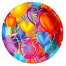 Тарелки бумажные ламинированные "Праздничное настроение"