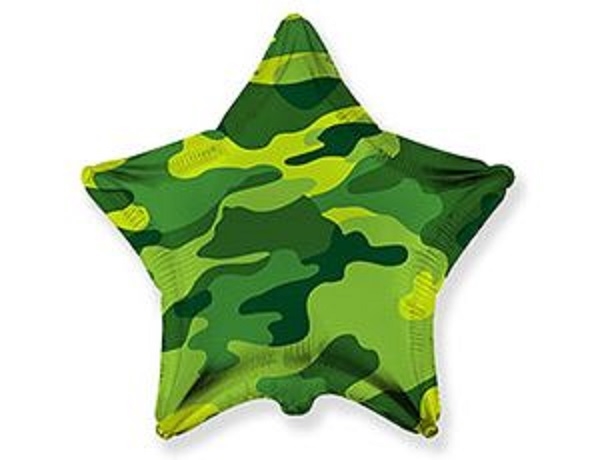 Шар Звезда, Камуфляж / Military (в упаковке)
